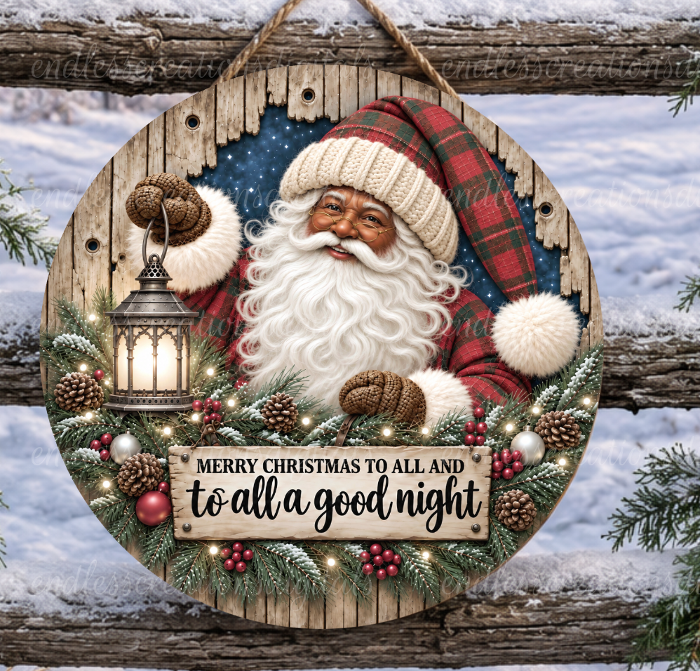 AFRICAN AMERICAN SANTA ROUND ONLY