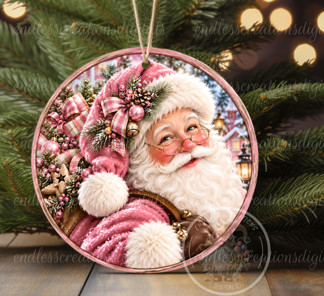 PINK SANTA ROUND ONLY