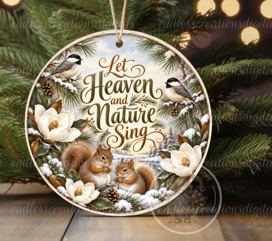 LET HEAVEN AND NATURE SING ROUND ONLY