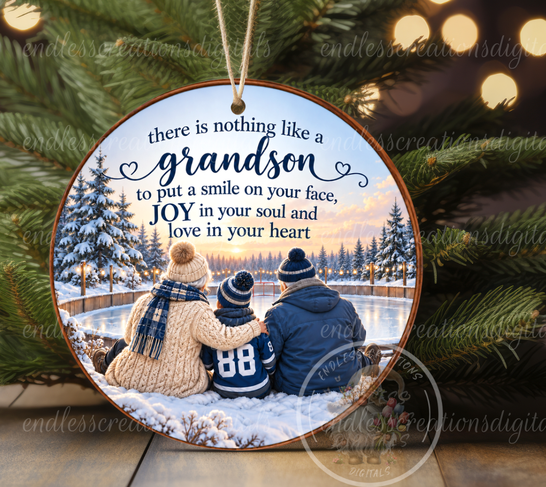 GRANDSON/GRAND PARENTS ORNAMENT