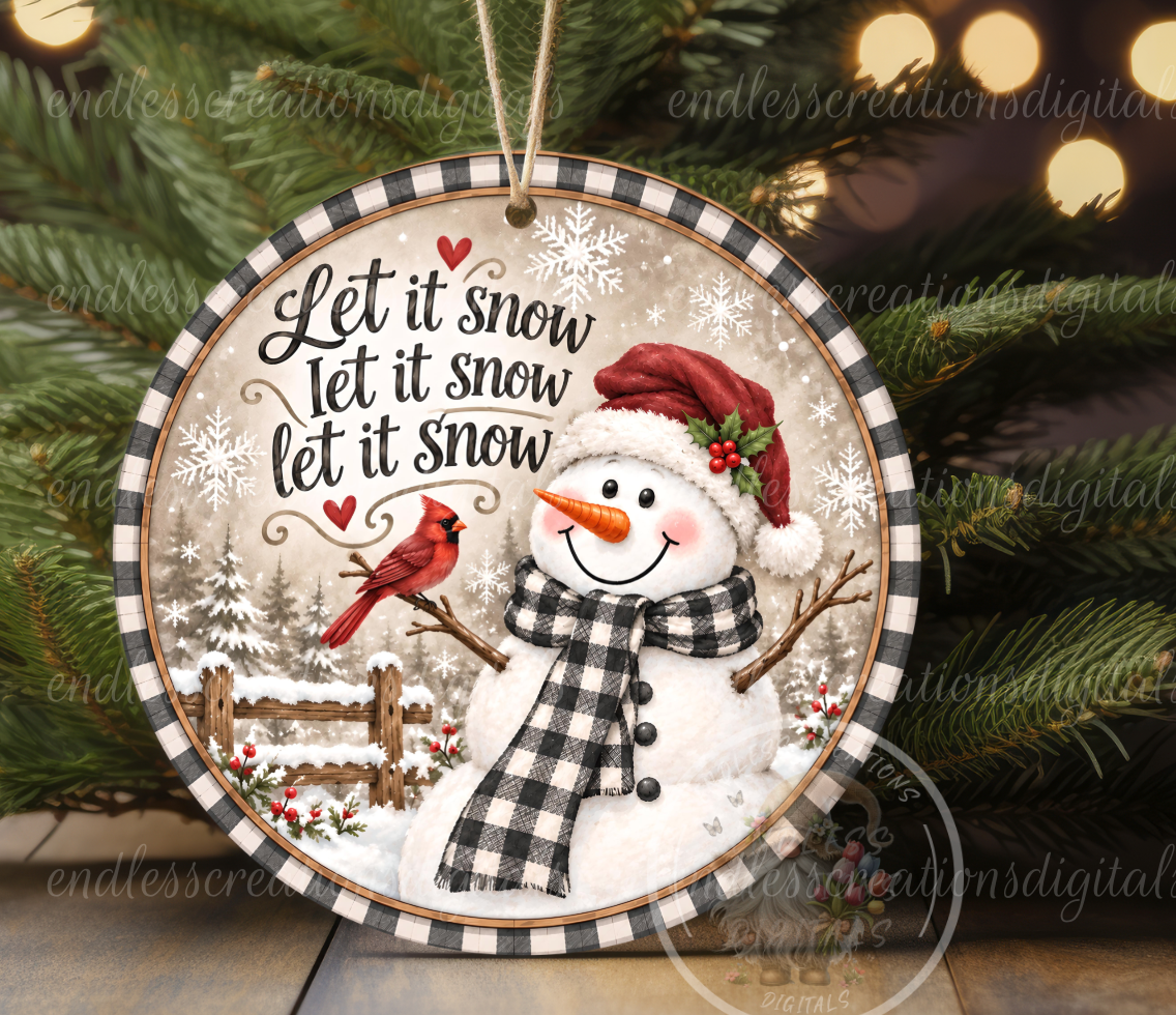 LET IT SNOWMAN ROUND ONLY