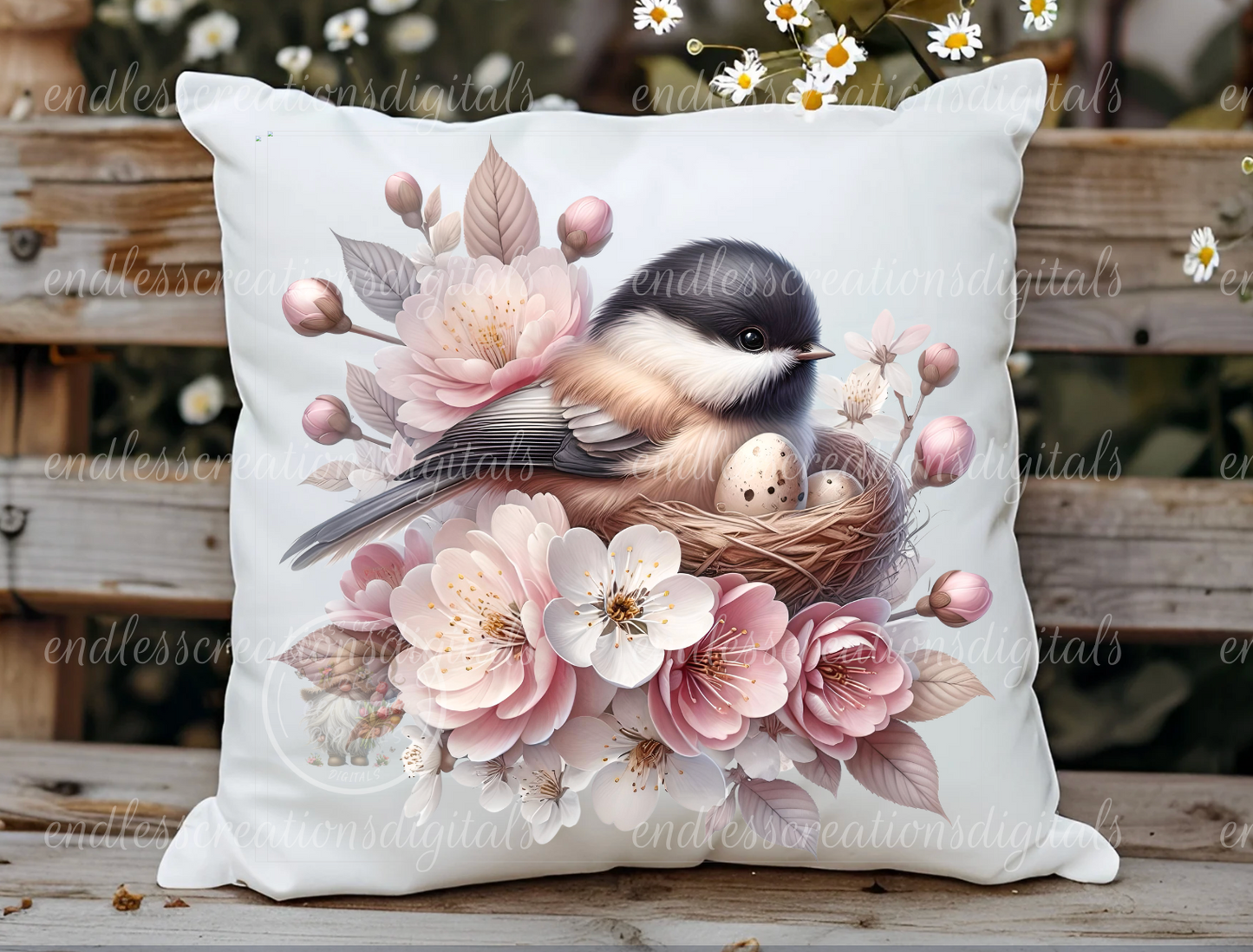 HELLO SPRING CHERRY BLOSSOM BUNDLE OF 6 WITH TEXT