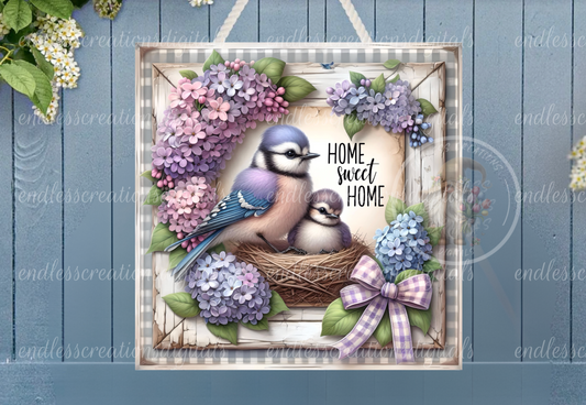SPRING LILACS BLUEJAYS BUNDLE OF 6 WITH TEXT