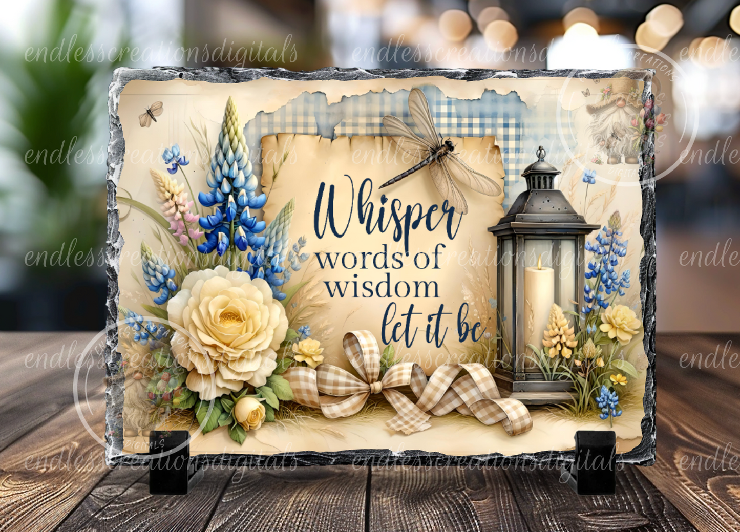 SUMMER LET IT BE FLORAL RECTANGLE
