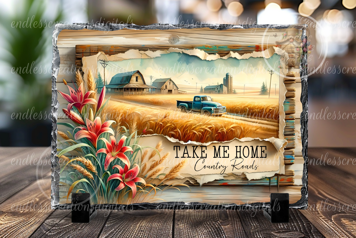 COUNTRY ROAD WHEAT FIELDS