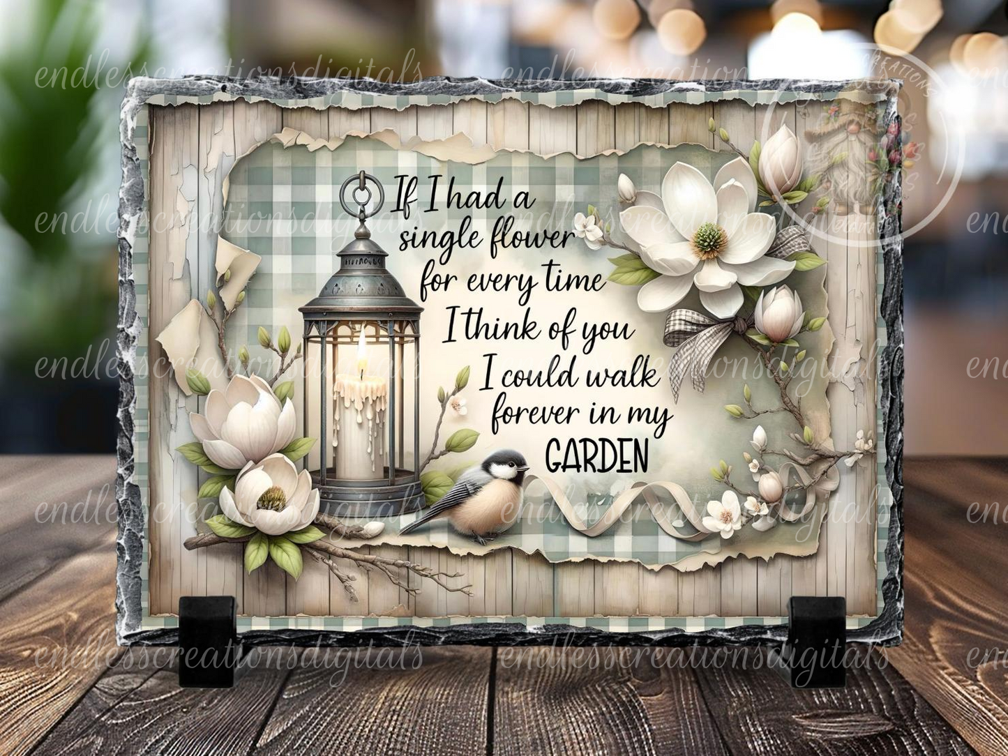 MAGNOLIA FLORAL LANTERN