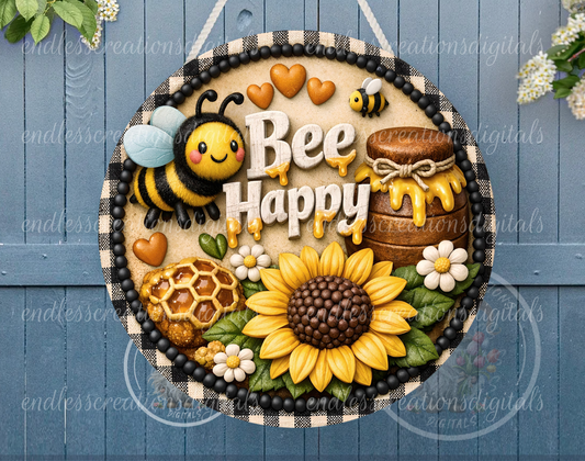 BEE HAPPY BEE ROUND