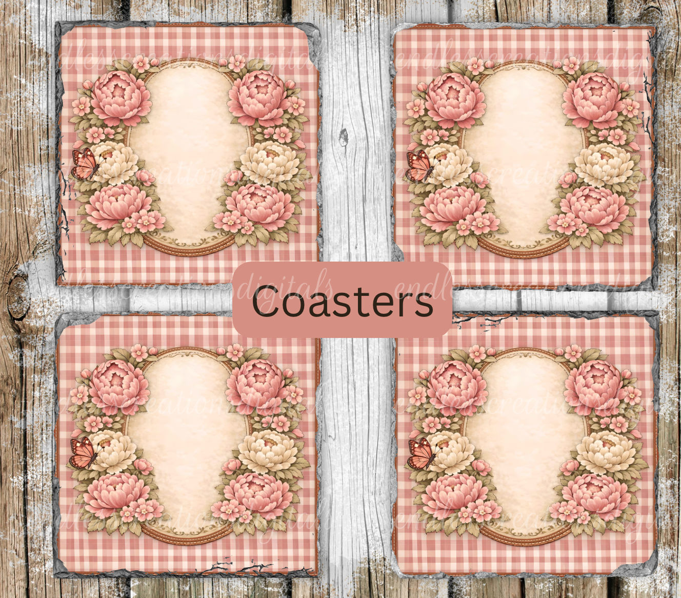 MOM'S KITCHEN FLORAL GINGHAM