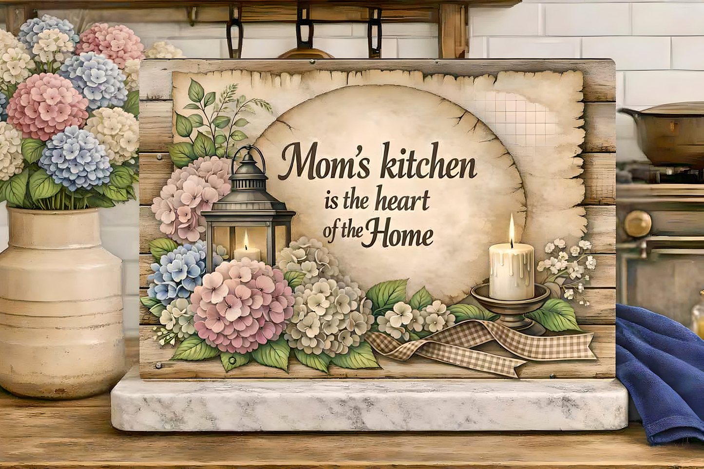 MOM'S KITCHEN IS THE HEART