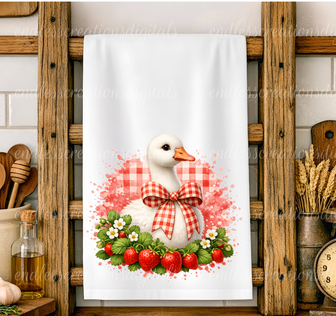 STRAWBERRY GOOSE ROUND/CLOCK DESIGN BUNDLE OF 3