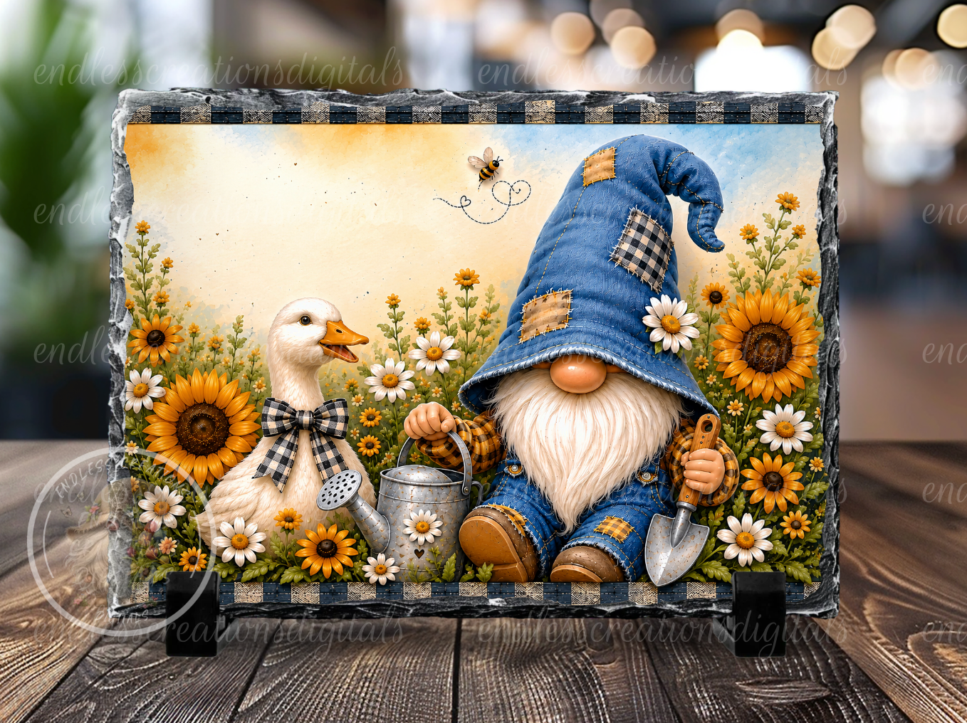 HELLO SUMMER GNOME ROUND/CLOCK DESIGN BUNDLE OF 5