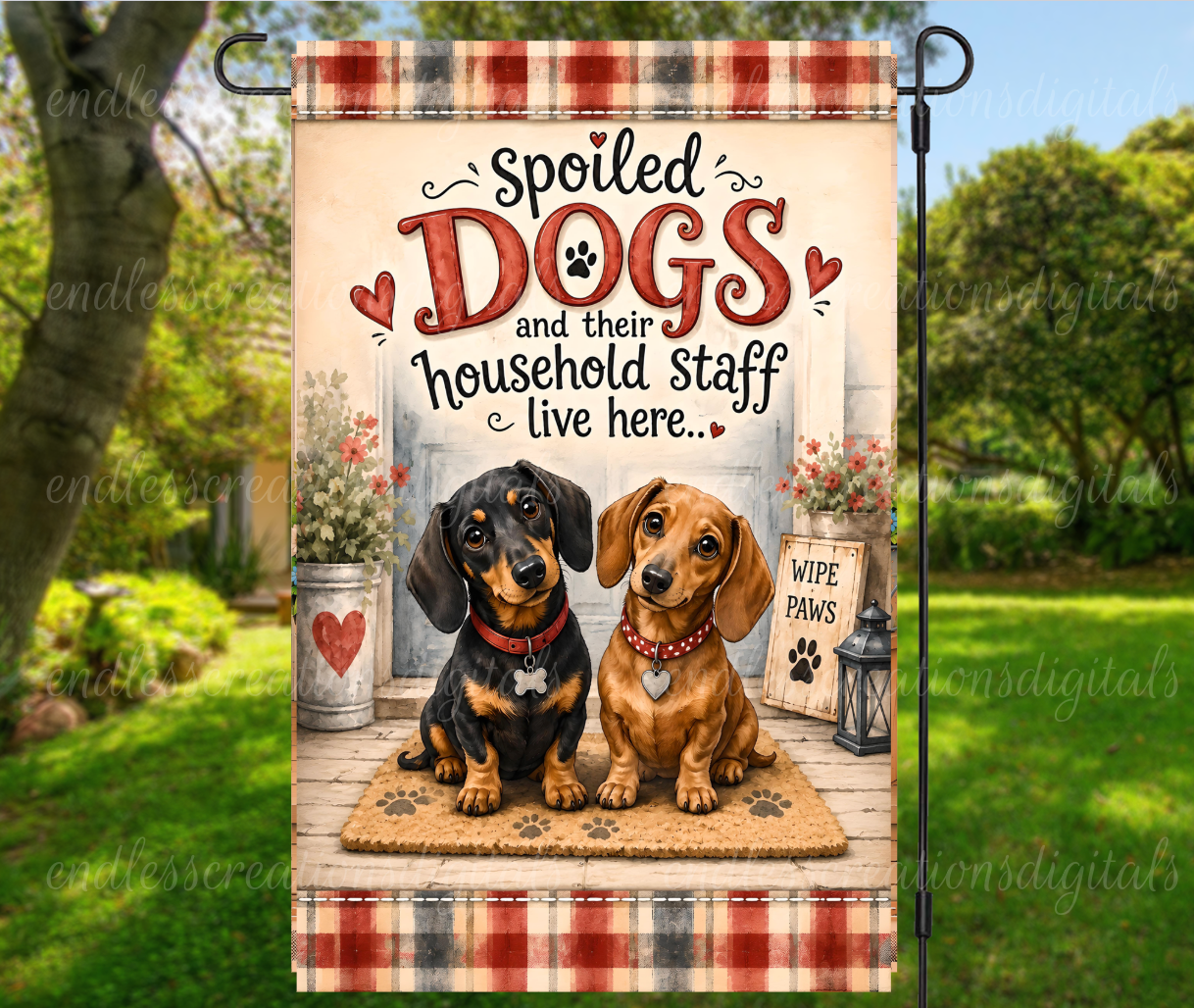 SPOILED DACHSHUNDS ROUND/CLOCK DESIGN BUNDLE OF 3