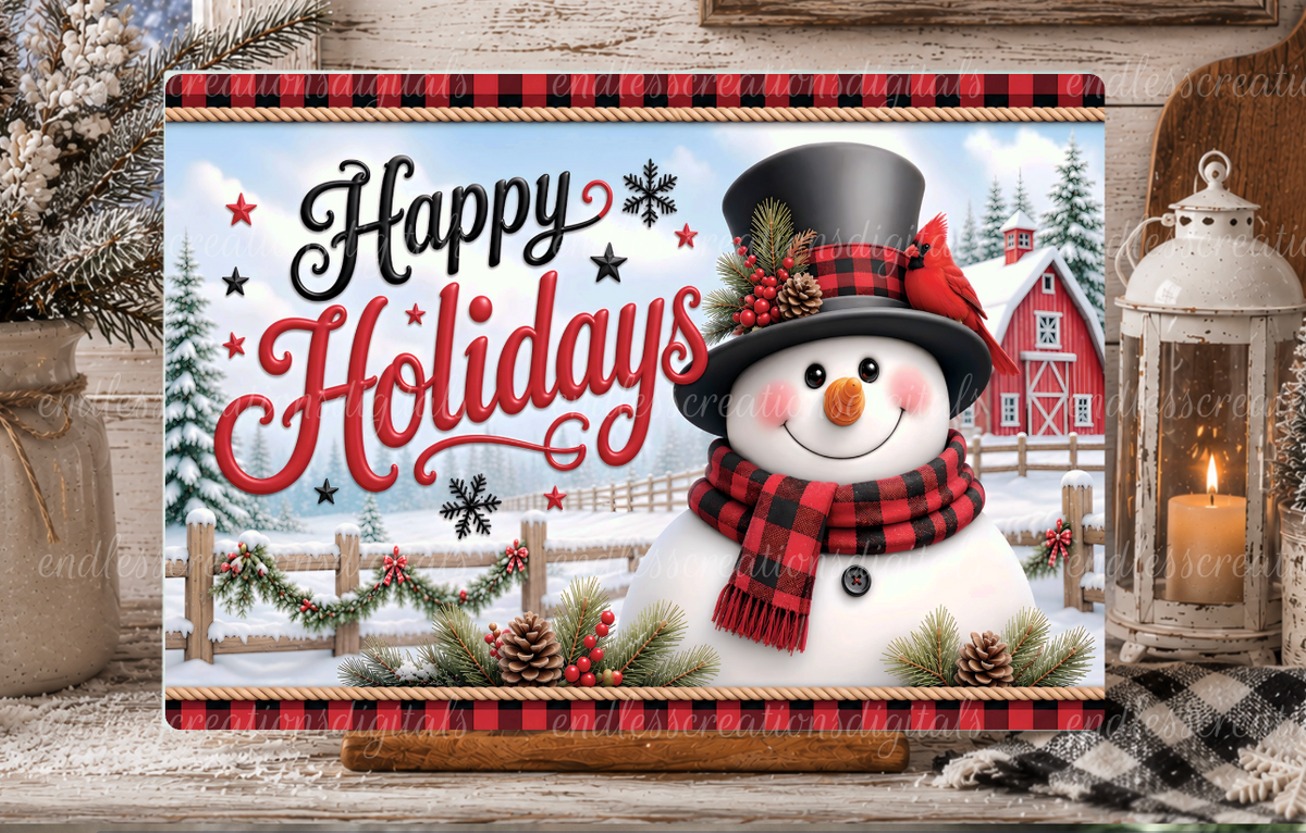 HAPPY HOLIDAYS ROUND/GARDEN FLAG BUNDLE OF 5