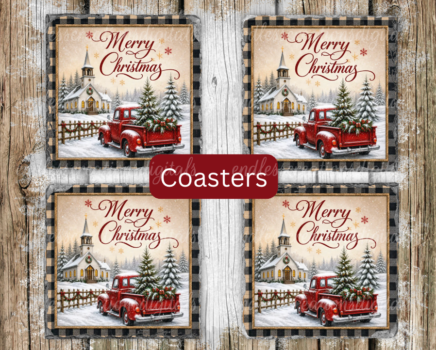 SQUARE CHRISTMAS TRUCK