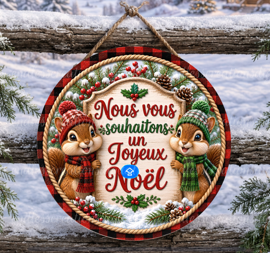 FRENCH VERSION CHIPMUNKS CHRISTMAS ROUND ONLY