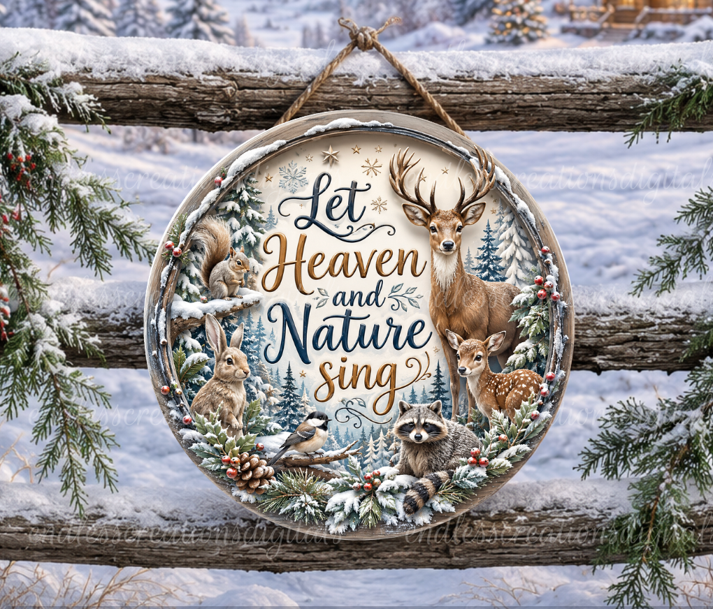 LET HEAVEN AND NATURE SING ROUND ONLY