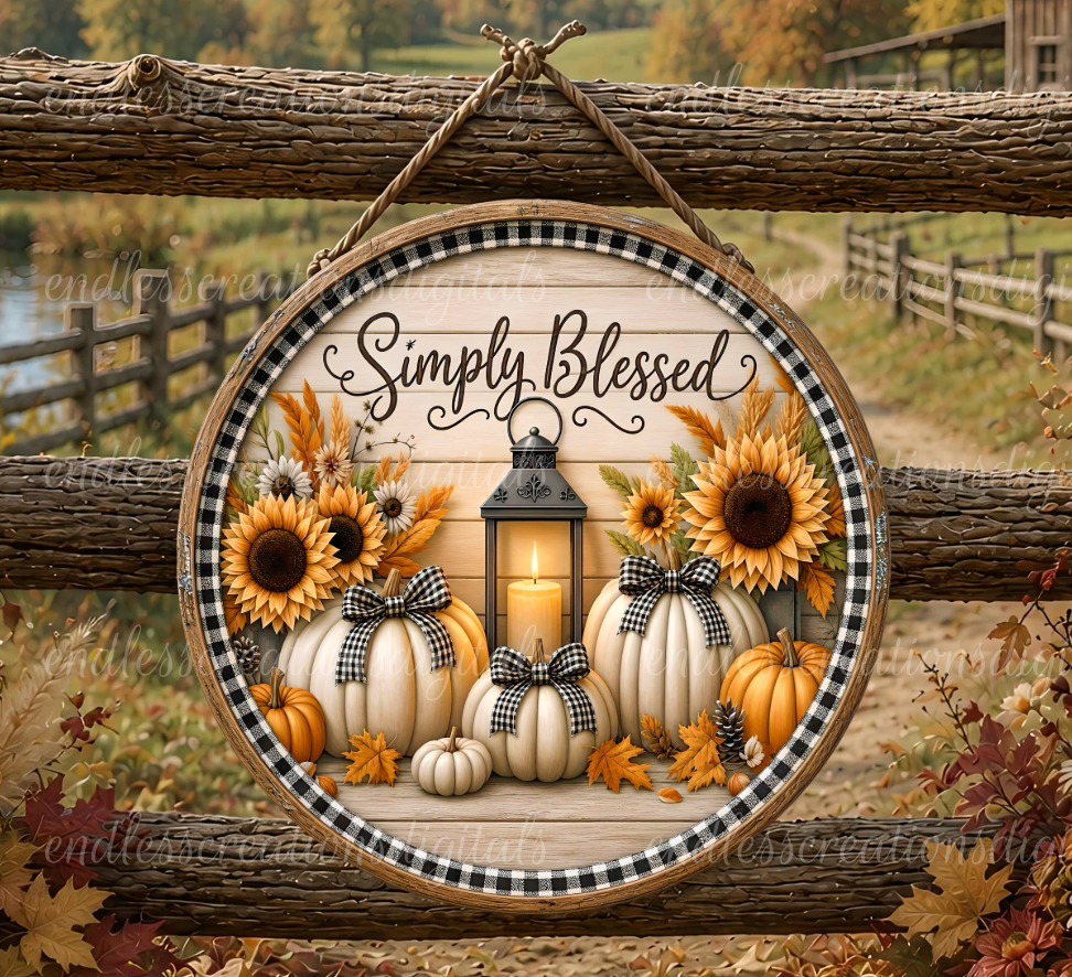 SIMPLY BLESSED FALL ROUND ONLY