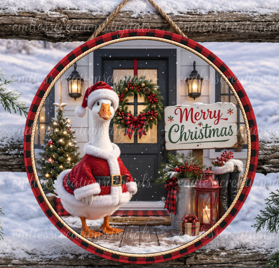 SANTA GOOSE ROUND ONLY