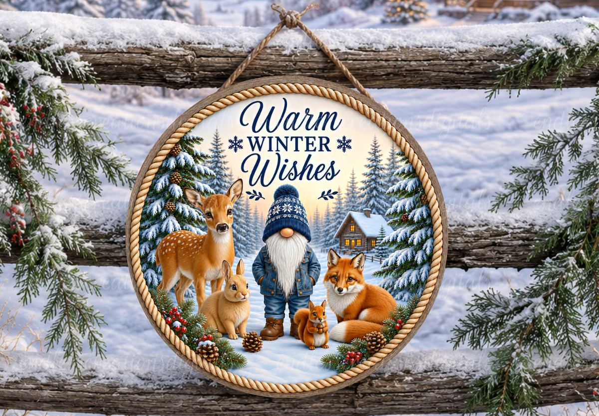 WOODLANDS GNOME WINTER WISHES BUNDLE OF 5