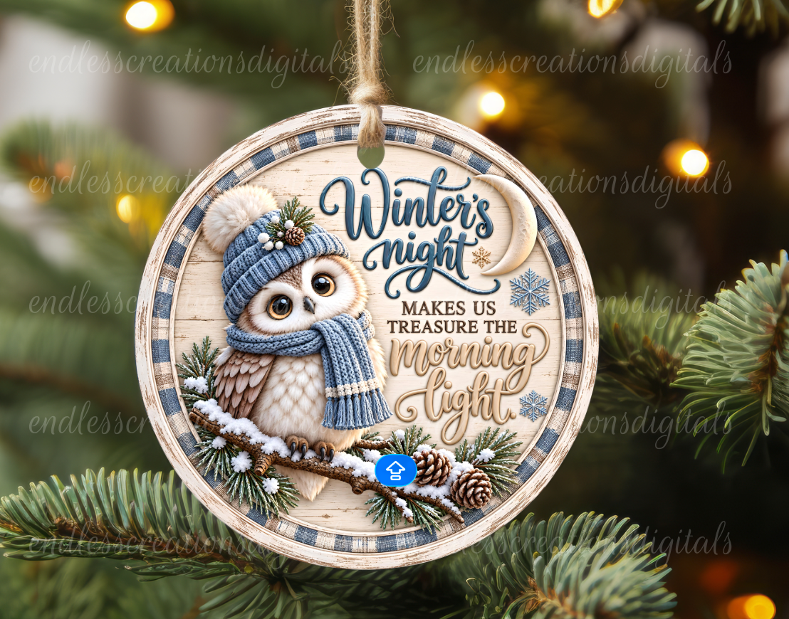 WINTER NIGHTS OWL BUNDLE OF 5