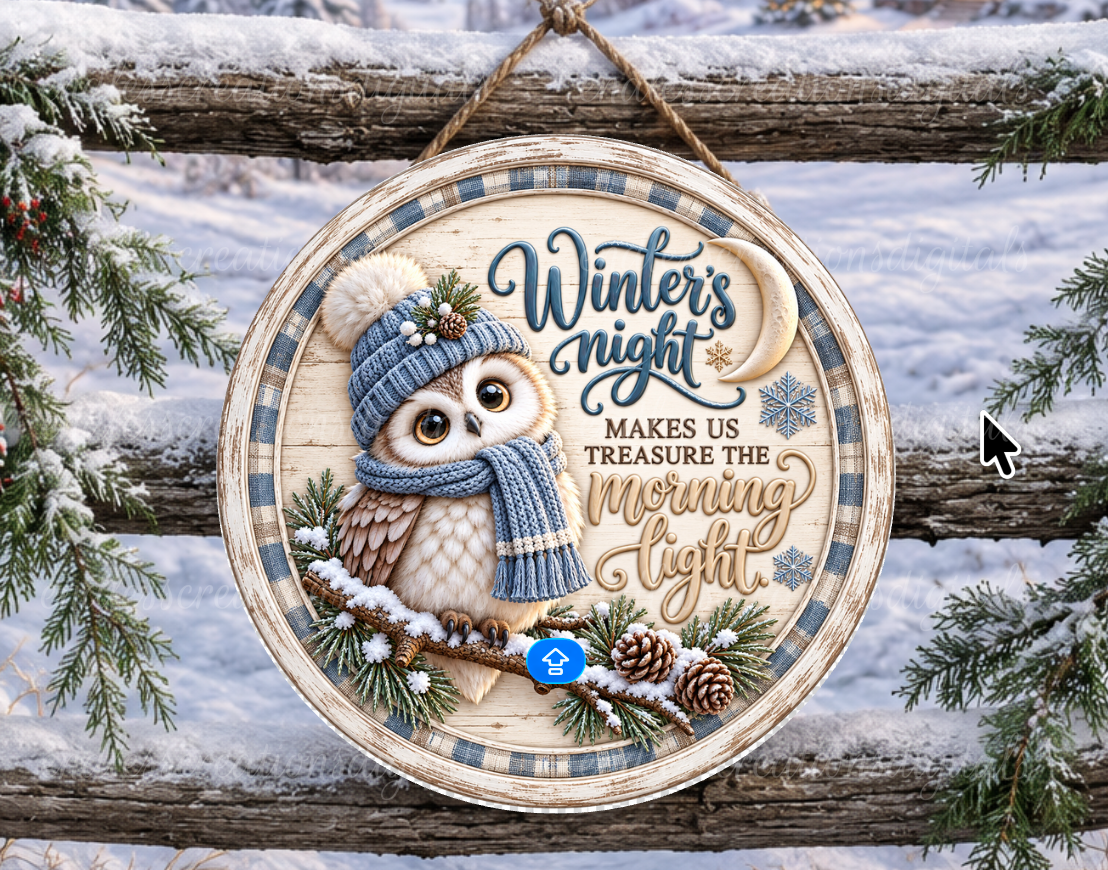 WINTER NIGHTS OWL BUNDLE OF 5