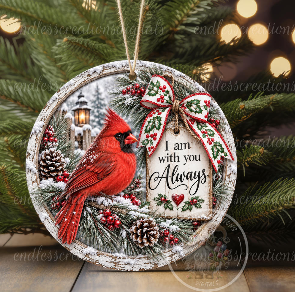I AM ALWAYS WITH YOU CARDINAL ROUND ONLY