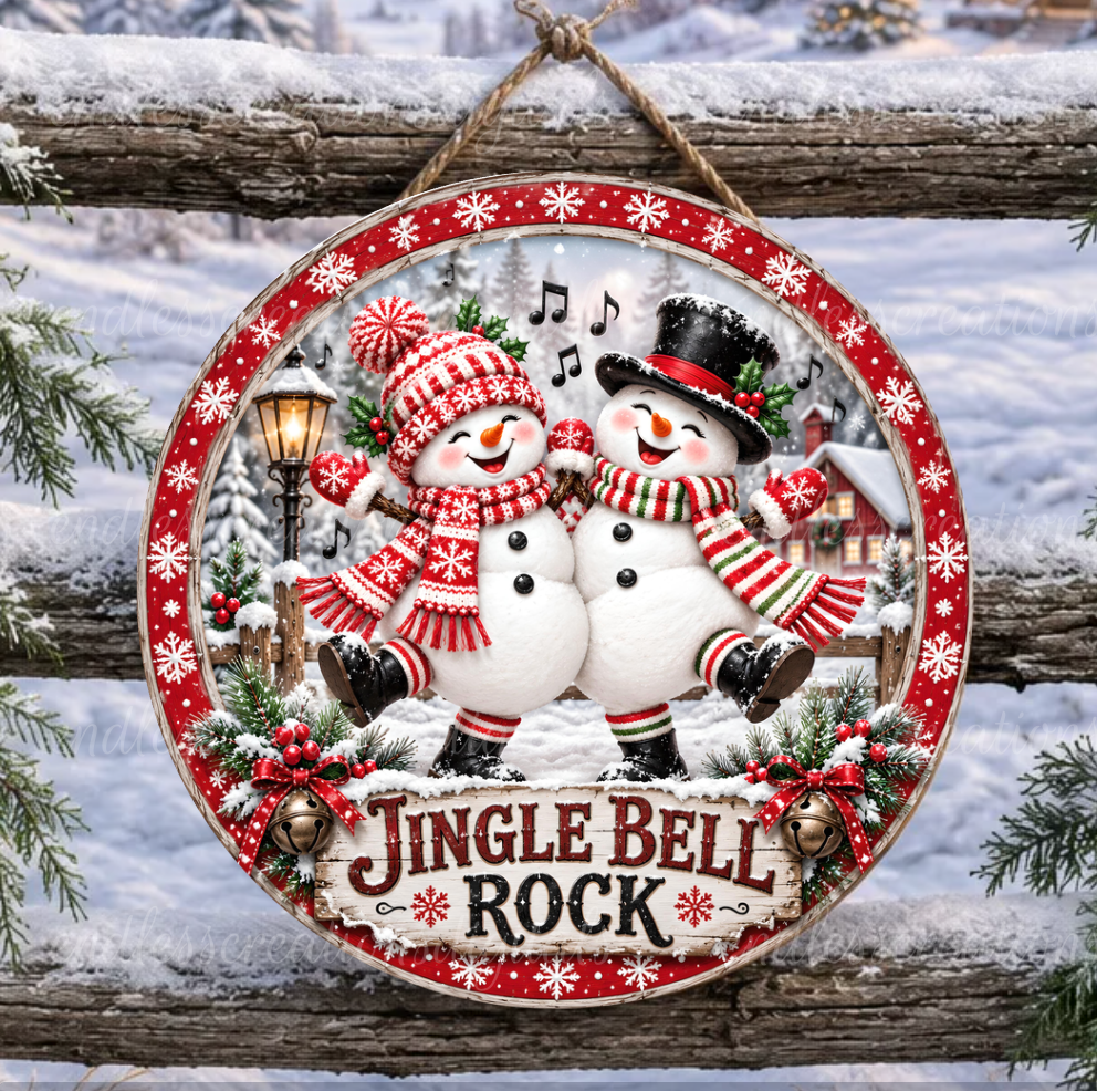 JINGLE BELL ROCK DANCING SNOWMAN ROUND ONLY