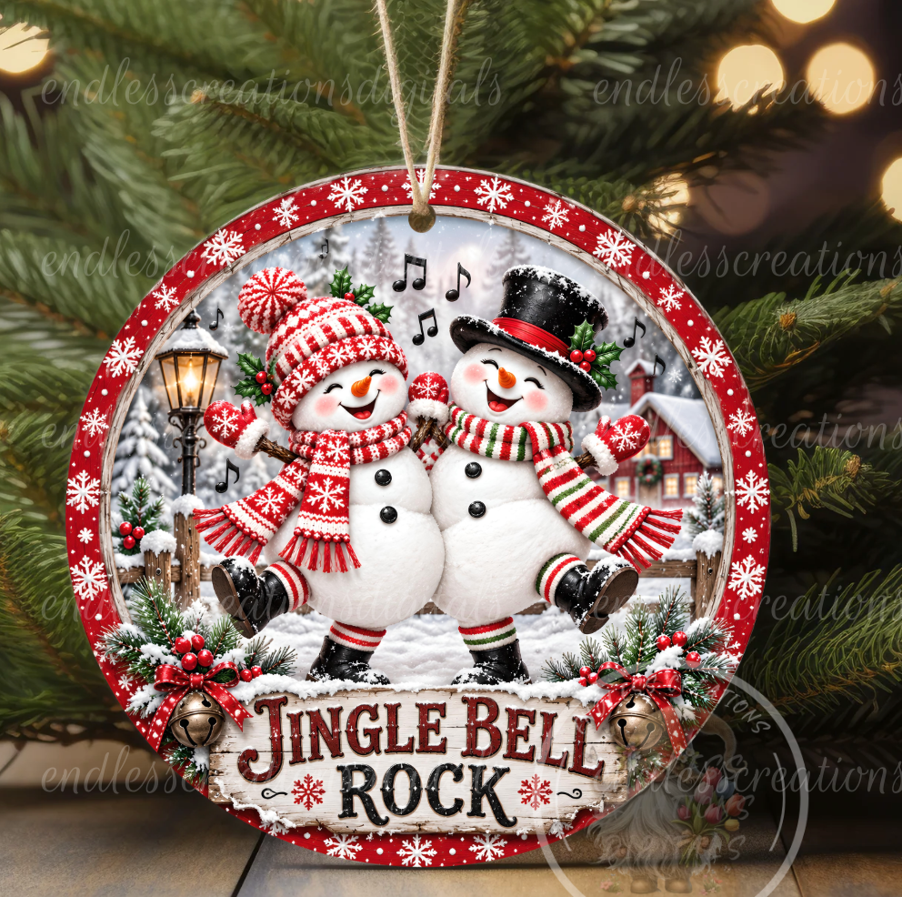 JINGLE BELL ROCK DANCING SNOWMAN ROUND ONLY