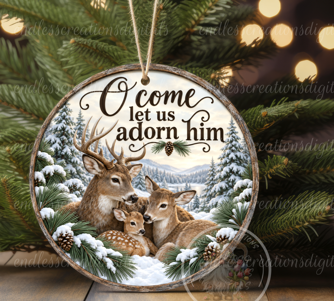 ADORN DEER ROUND ONLY