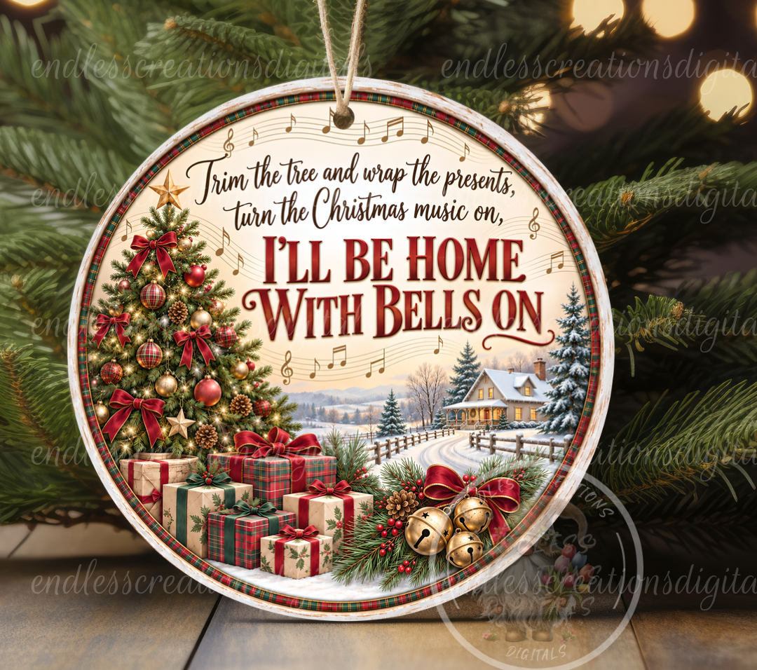 HOME WITH BELLS ON ROUND ONLY