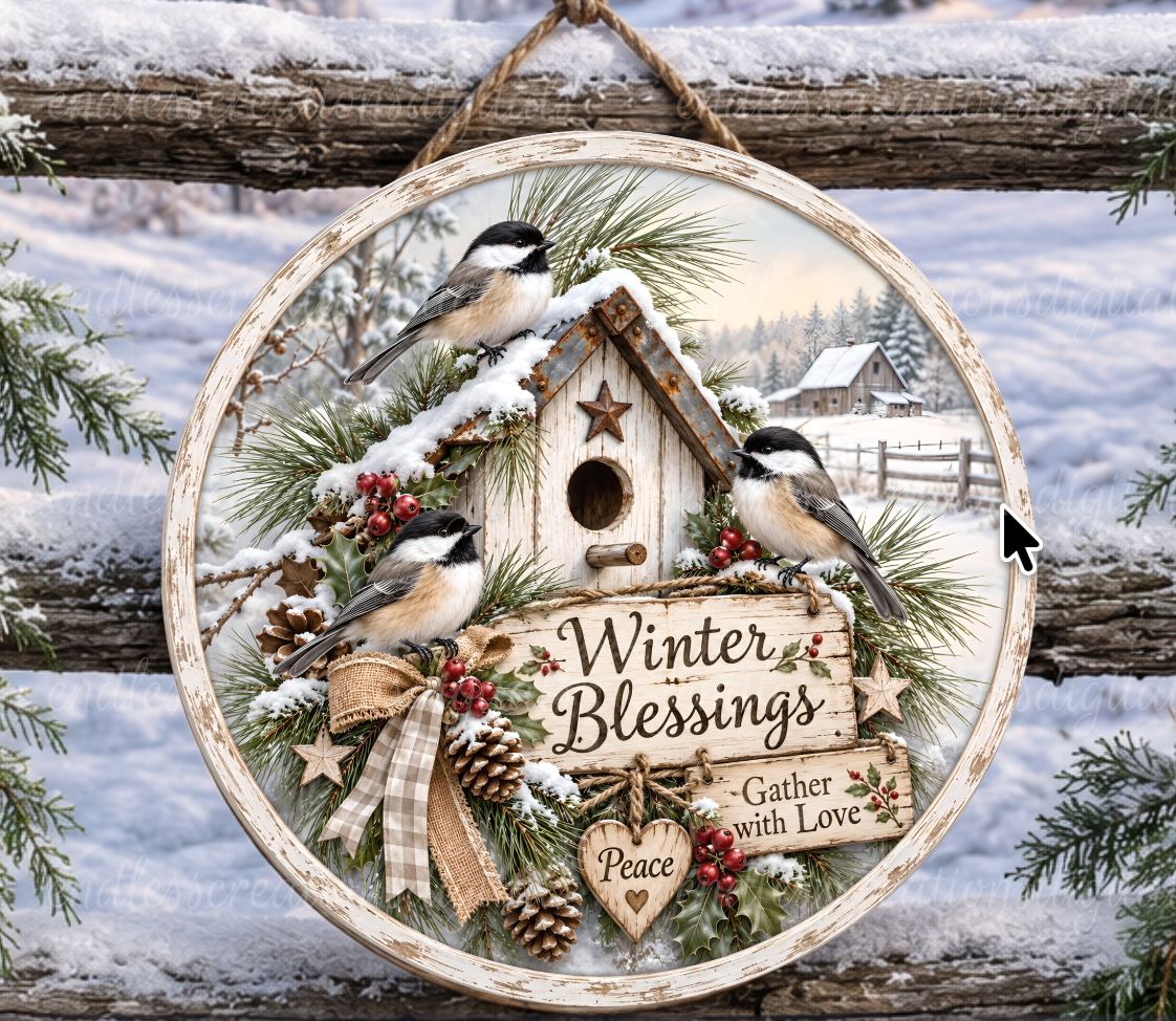 WINTER BLESSINGS ROUND ONLY