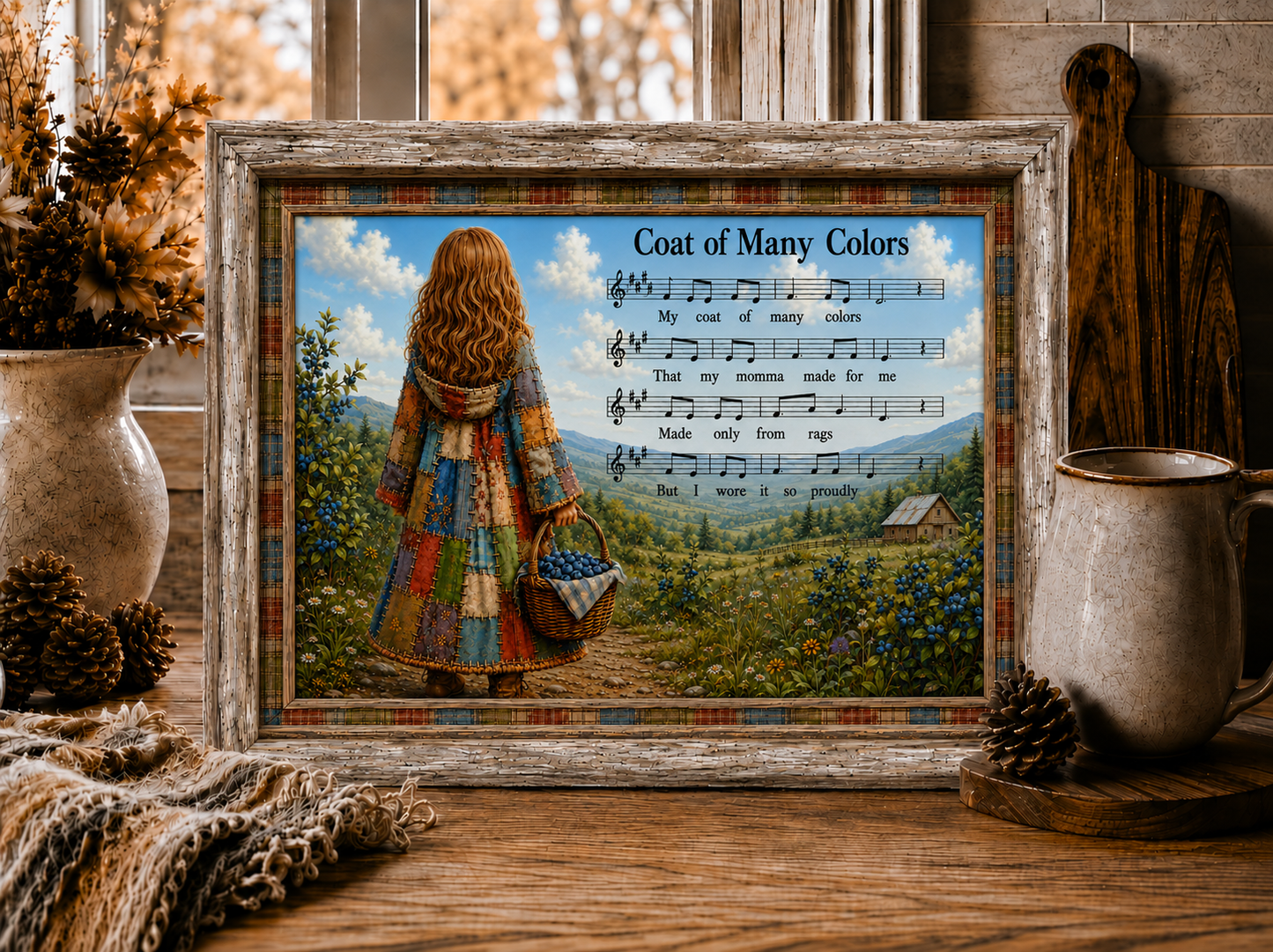 COAT OF COLORS AMERICAN VERSION CUTTING BOARD/SLATE DESIGN