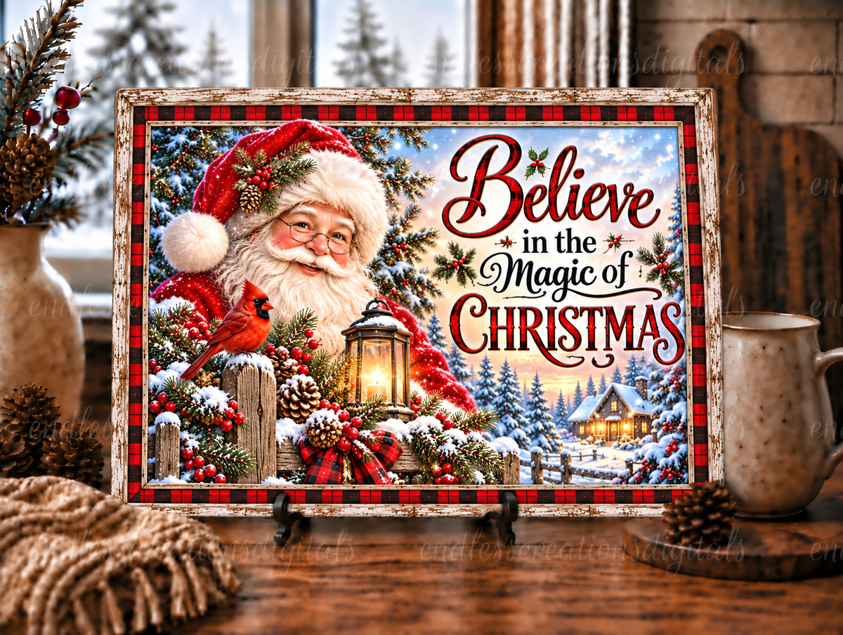 BELIEVE IN THE MAGIC CUTTING BOARD/SLATE DESIGN