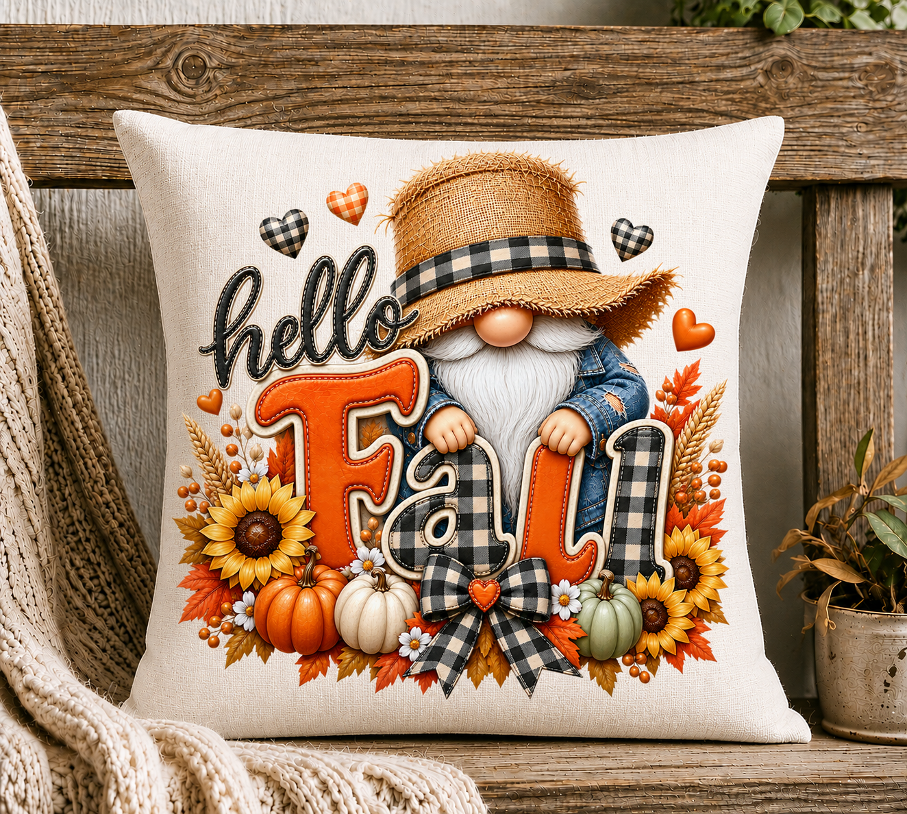 HELLO FALL GNOME BUNDLE OF 6
