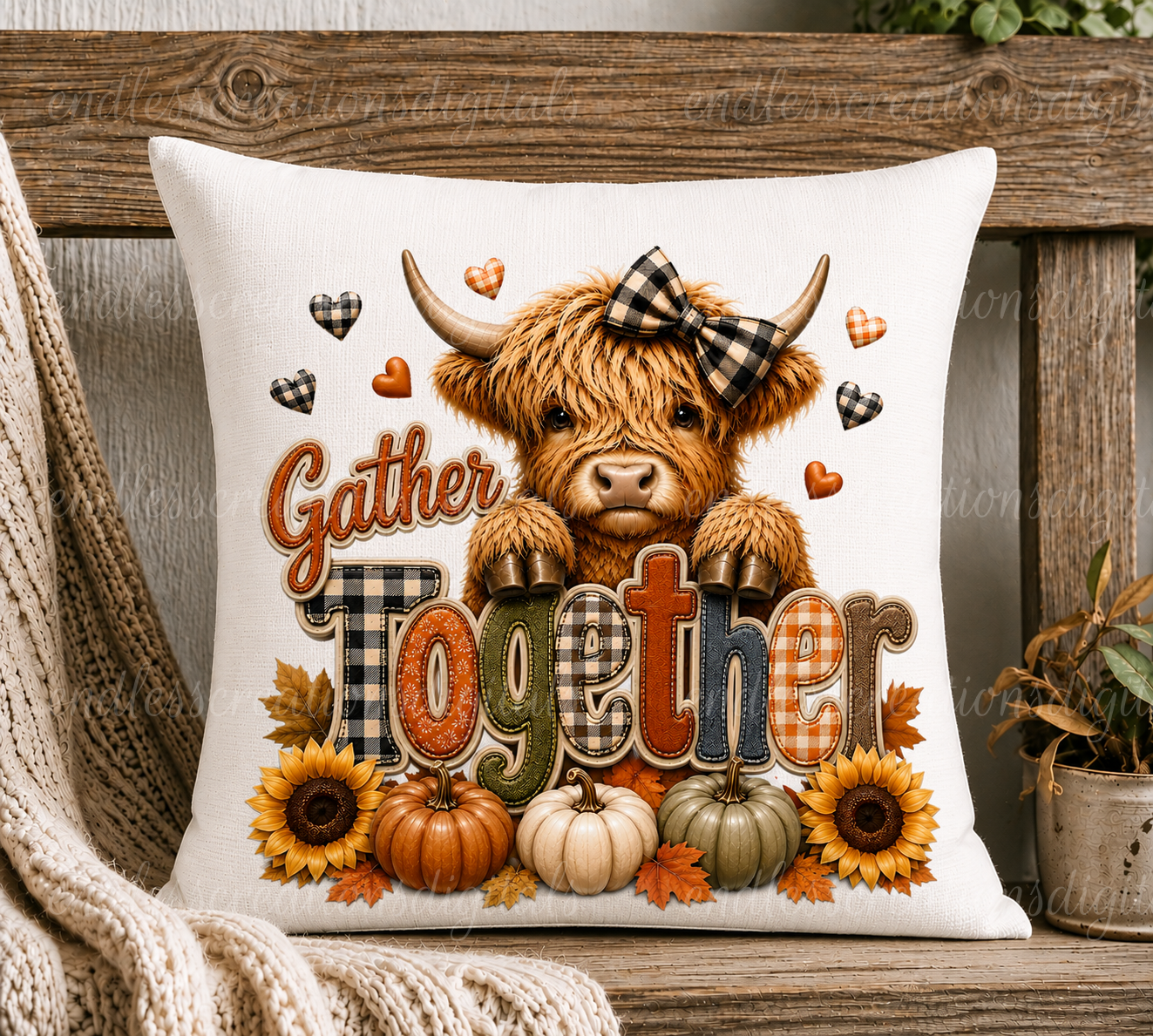 HELLO FALL HIGHLAND BUNDLE OF 6