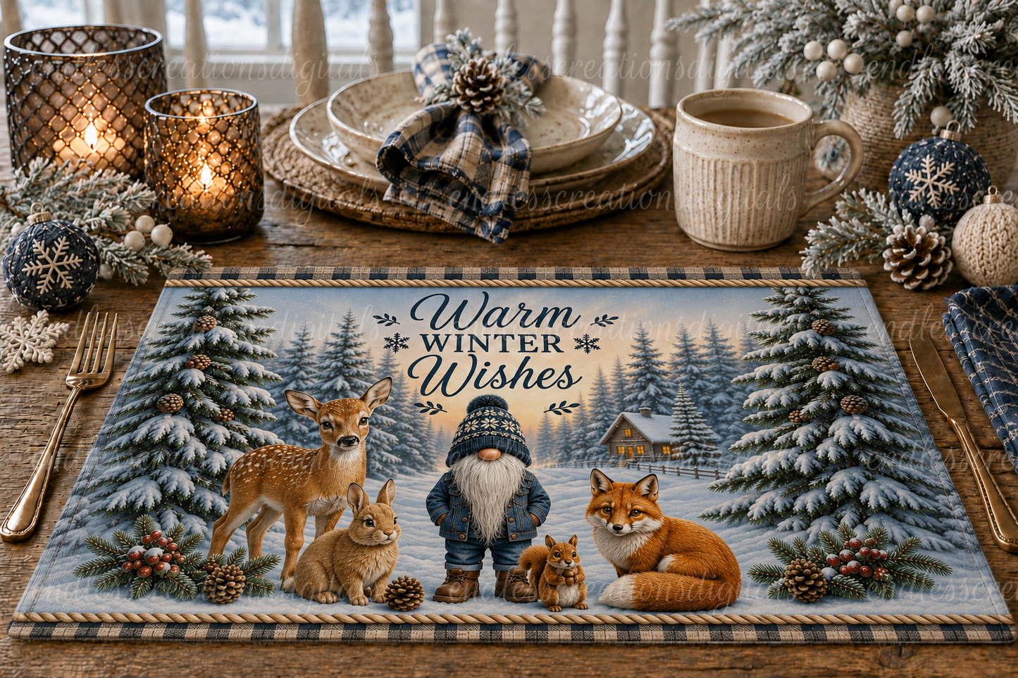 WOODLANDS GNOME WINTER WISHES BUNDLE OF 5