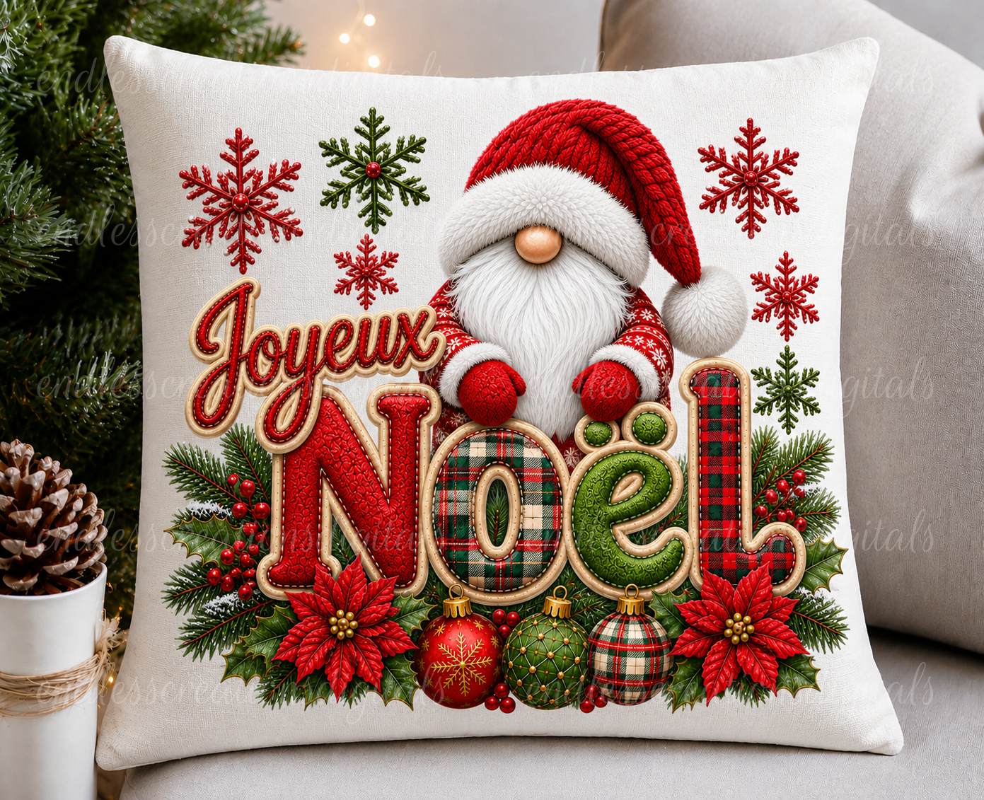 CHRISTMAS GNOME FRENCH BUNDLE OF 5