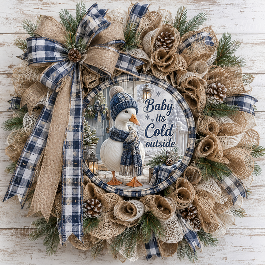 BABY IT'S COLD OUTSIDE GOOSE ROUND