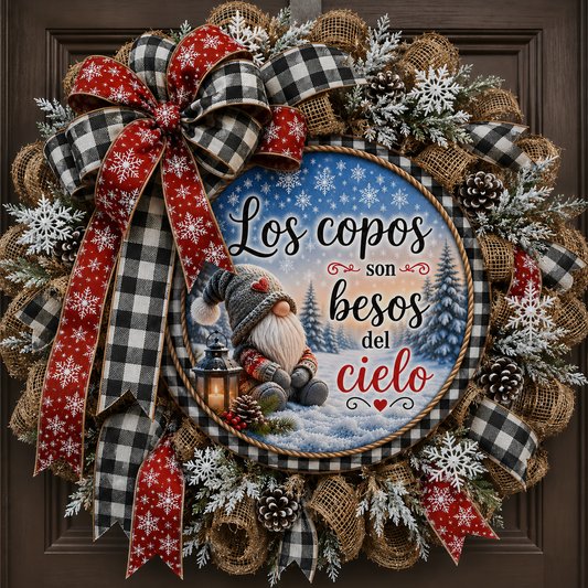 SPANISH VERSION SNOWFLAKE KISSES ROUND