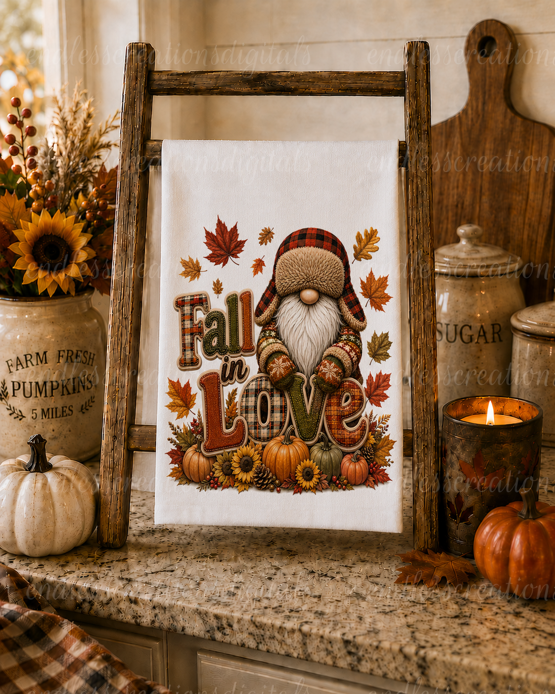 FALL IN LOVE GNOME BUNDLE OF 5