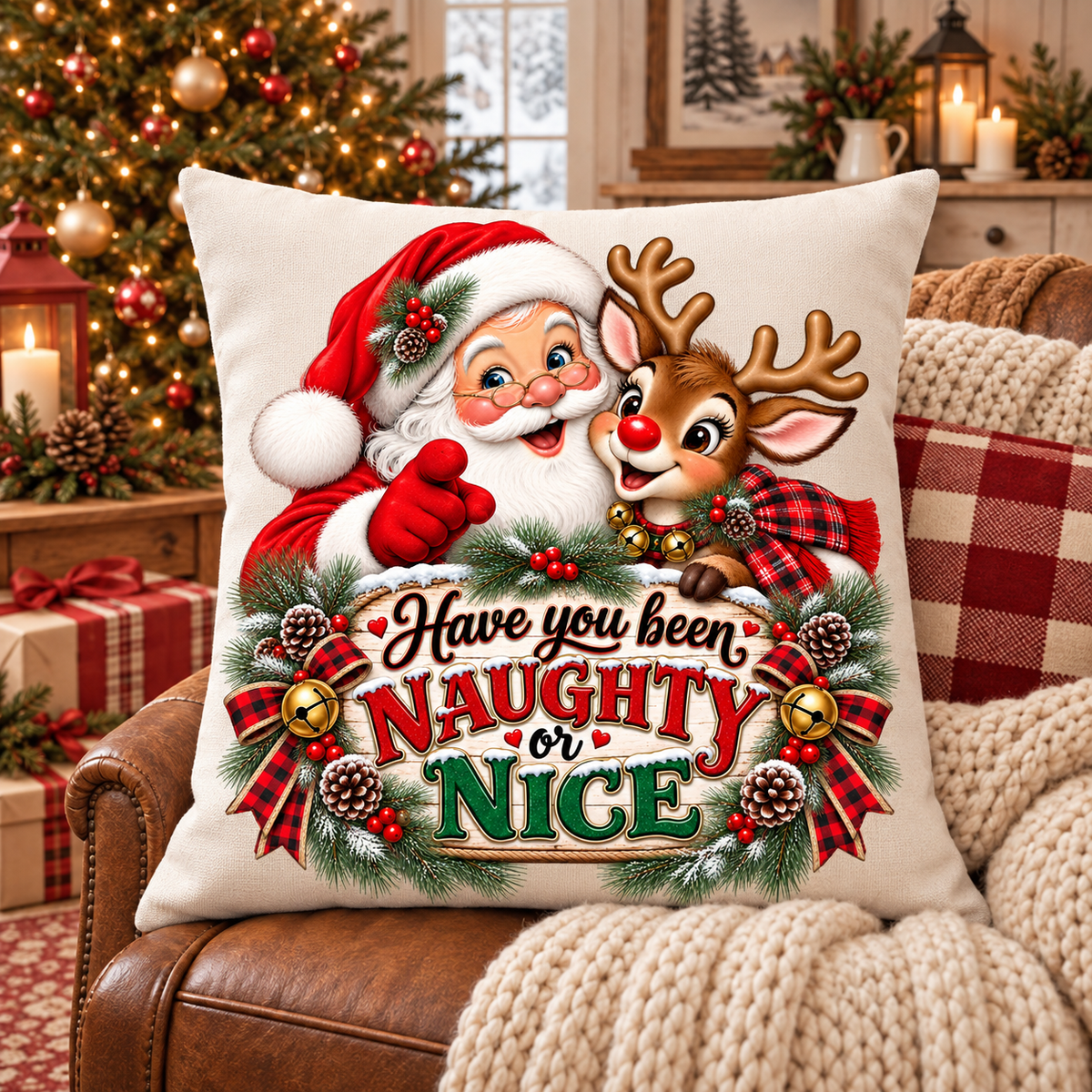 SANTA REINDEER TRANSPARENCIES BUNDLE OF 4