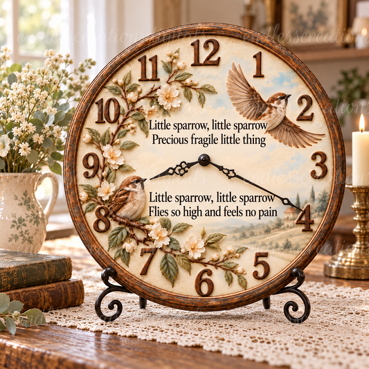LITTLE SPARROW CLOCK DESIGN