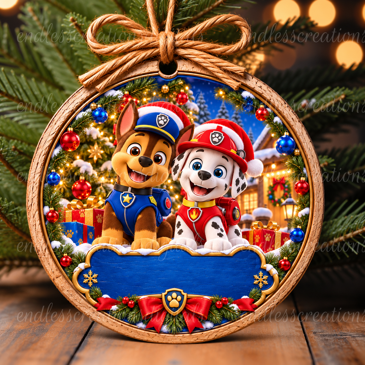 CHASE/MARSHAL NAME ORNAMENT