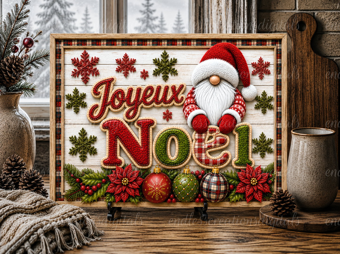 CHRISTMAS GNOME FRENCH BUNDLE OF 5