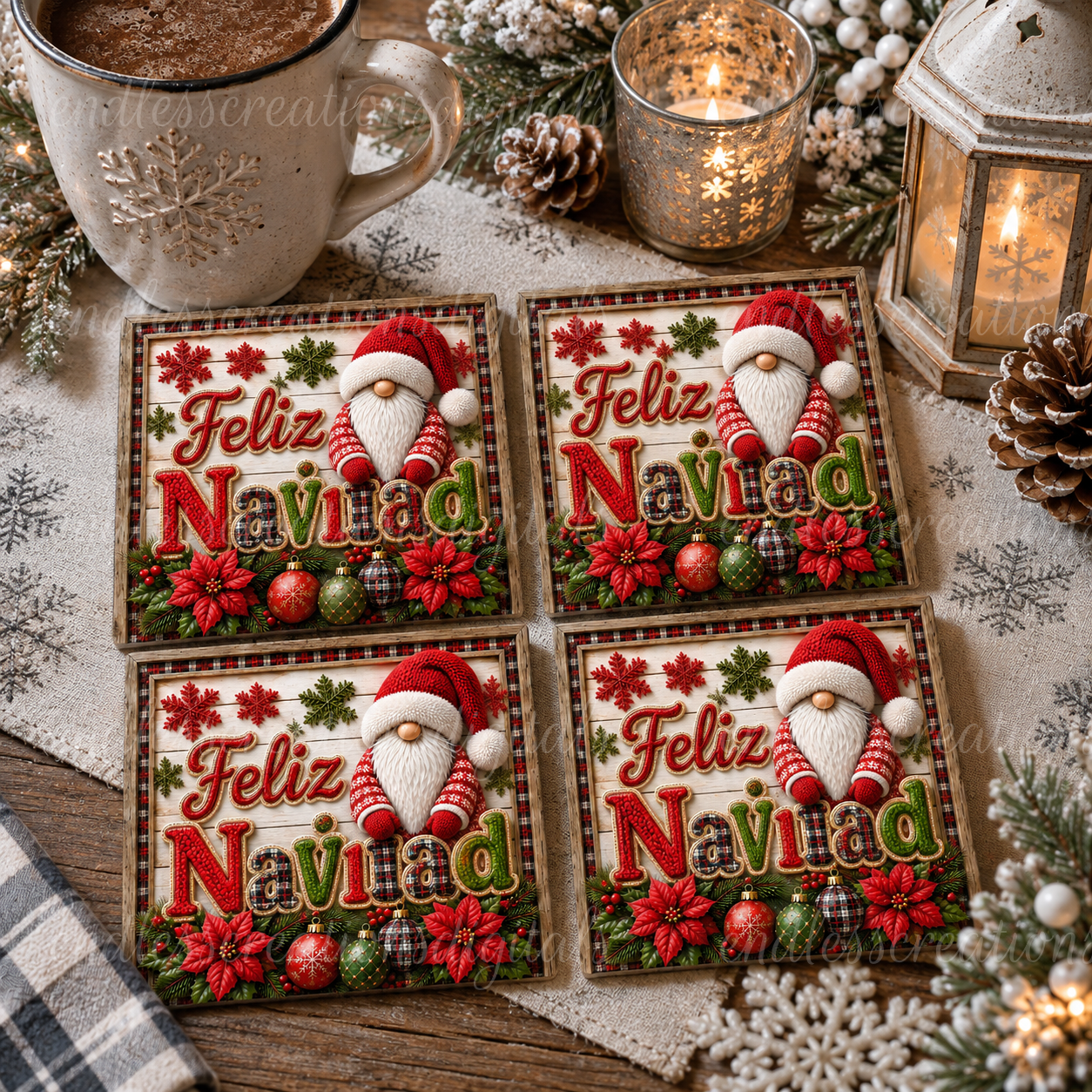 CHRISTMAS GNOME SPANISH BUNDLE OF 5