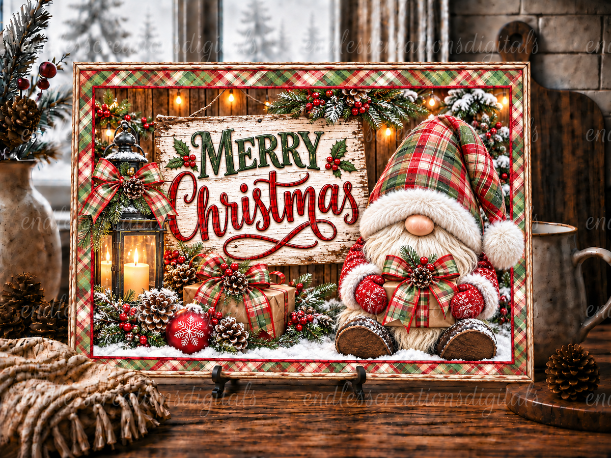 MERRY CHRISTMAS GNOME BUNDLE OF 3