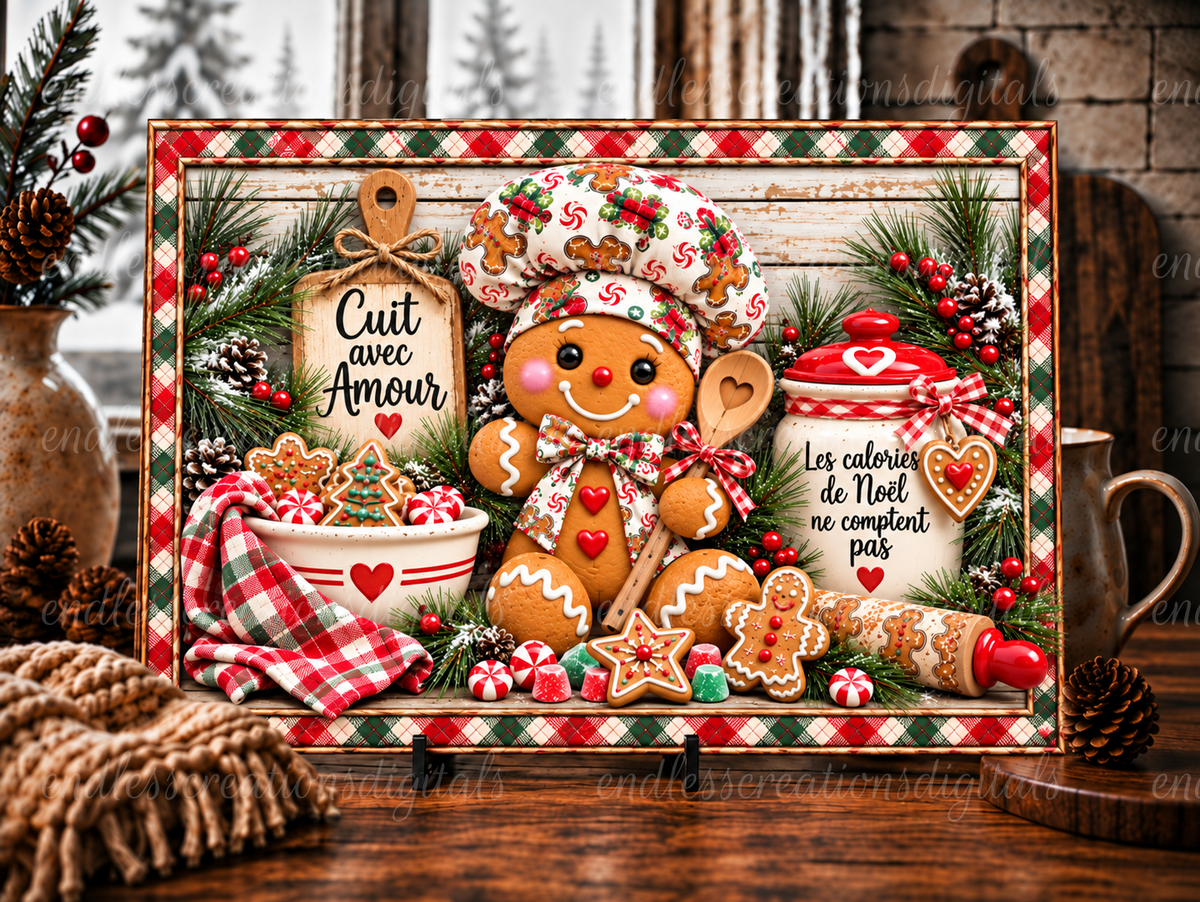 BAKED WITH LOVE GINGERBREAD BUNDLE OF 3 FRENCH VERSION