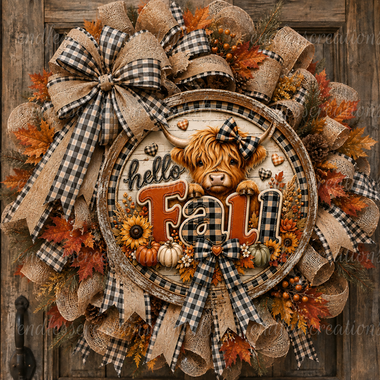 HELLO FALL HIGHLAND BUNDLE OF 6