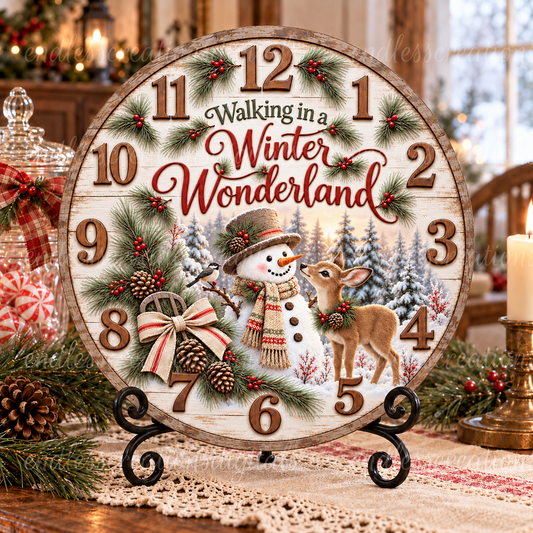 WINTER WONDERLAND CLOCK DESIGN