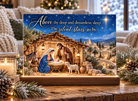 BETHLEHEM NATIVITY CUTTING BOARD.SLATE DESIGN